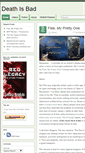Mobile Screenshot of deathisbadblog.com