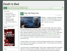 Tablet Screenshot of deathisbadblog.com